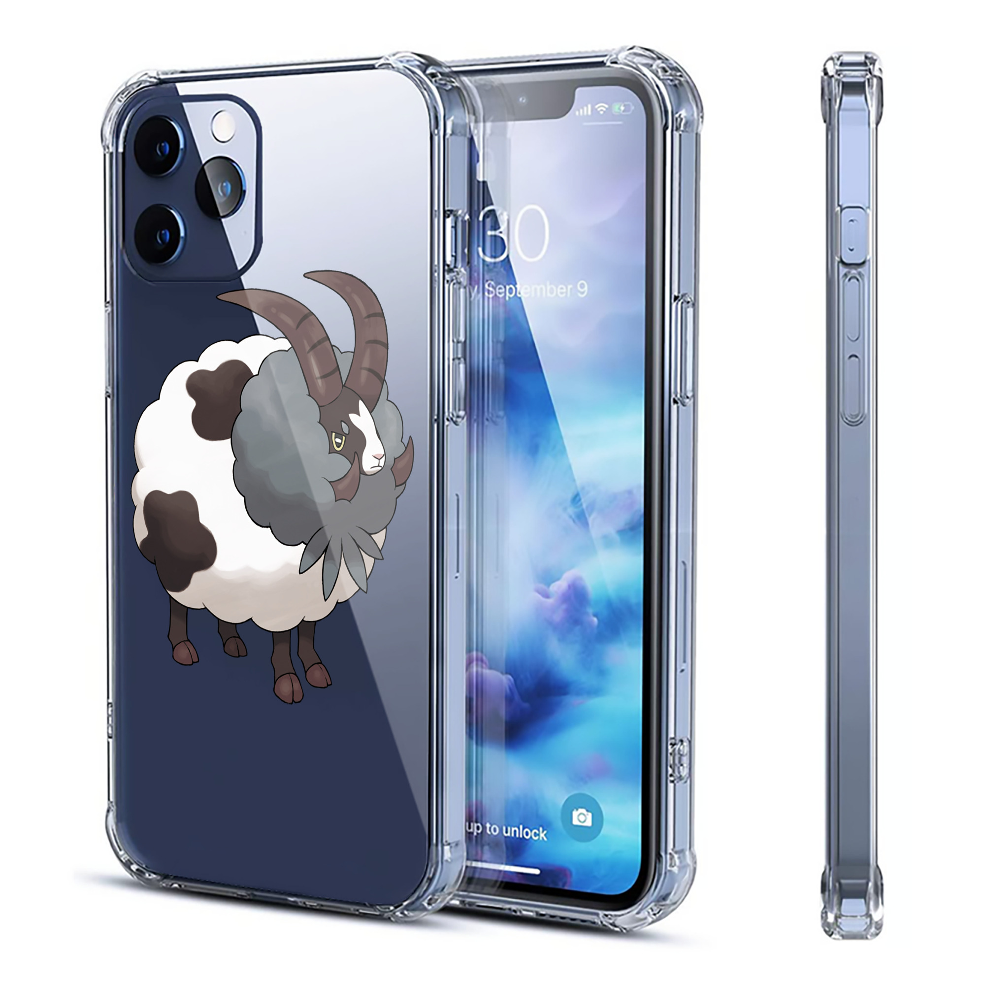 （画像用） ポケットモンスター Pokémon 【iPhone 12シリーズ対応】透明スマホケース（クリアソフトケース）